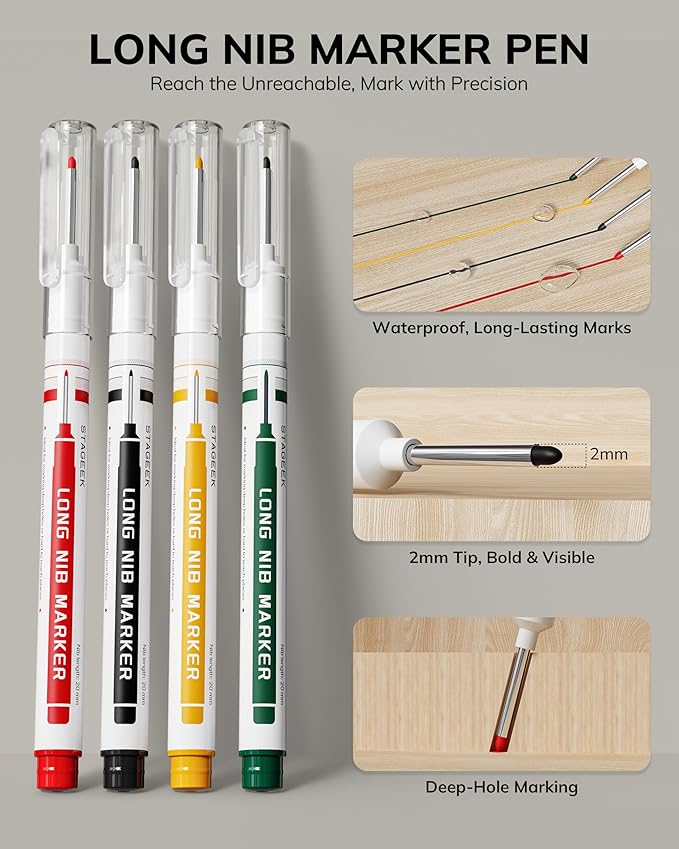 STAGEEK 4PCS Carpenter Pencils - Image 3