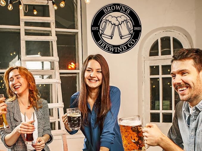 Personalized Brewery Metal Sign Custom Beer Room Décor, Custom Beer Metal Sign - Image 5