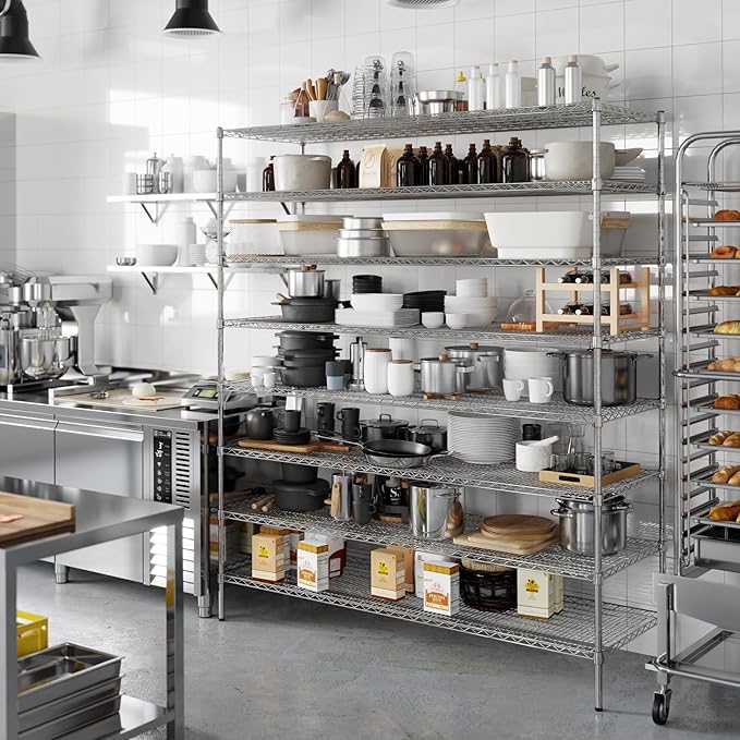 Regal Altair 24" Deep x 72" Wide x 86" Height Wire Shelving Kit | 8-Tier | NSF - Image 4