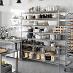 Regal Altair 24" Deep x 72" Wide x 86" Height Wire Shelving Kit | 8-Tier | NSF - Image 4