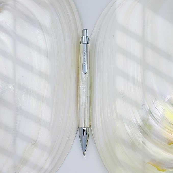 LACHIEVA LUX Mother of Pearl Mechanical Pencil 0.7mm, Elegant Metal Pencil - Image 4