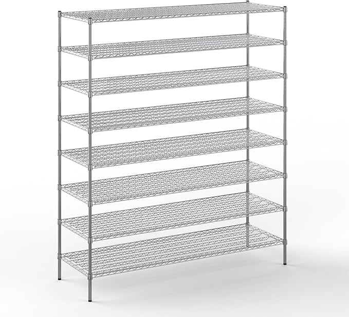 Regal Altair 24" Deep x 72" Wide x 86" Height Wire Shelving Kit | 8-Tier | NSF by Regal+Altair