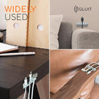 GLUIT Adhesive Desktop Cable Organizer Versatile Cord Holders Wire Clips and - Image 6
