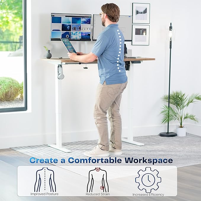 VIVO Electric 55 x 28 in Standing Desk, Memory Height Adjustment, 1B Series - Image 4