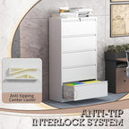 mysteeldepot 5 Drawer Lateral File Cabinet - Image 7