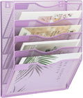 EASEPRES 5 Pocket Mesh Hanging Wall File Organizer, Wall Mounted Mail Paper by EASEPRES