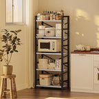 Homeiju Organization and Storage, 5 Tier Bookshelf, Tall Bookcase - Image 4