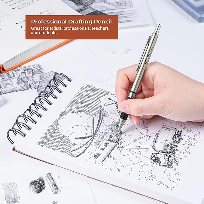 Nicpro 6PCS Art Mechanical Pencil Set, Sketching Drawing - Image 9
