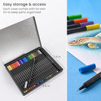 ARTEZA Inkonic Fineliners Fine Point Pens, 0.4mm Tips, Ergonomic Barrels - Image 6