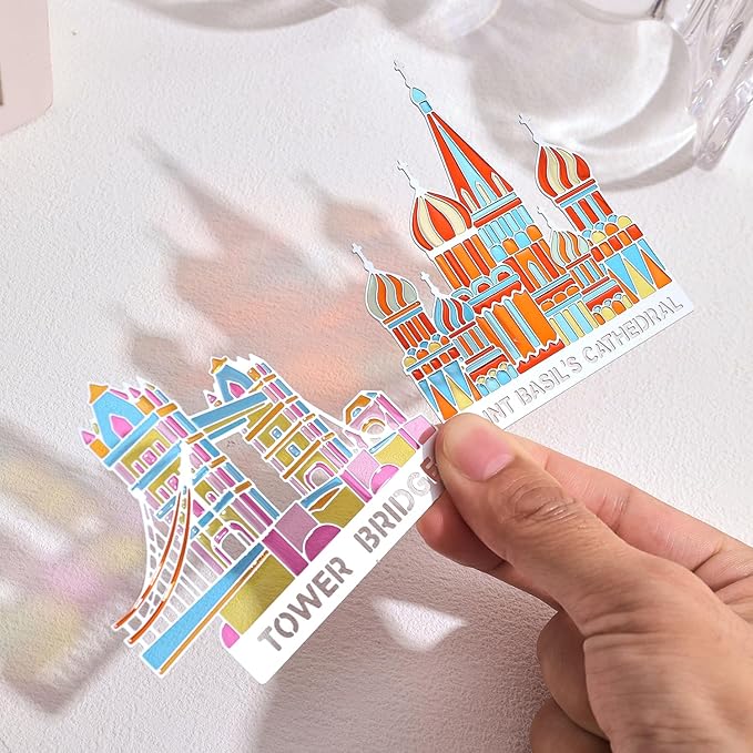 2 Pieces Metal Bookmarks with Transparent Design, Cute Book Marks - Image 5