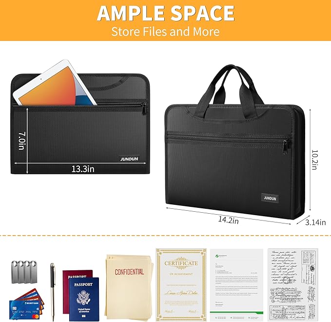JUNDUN Accordion File Organizer - Image 5