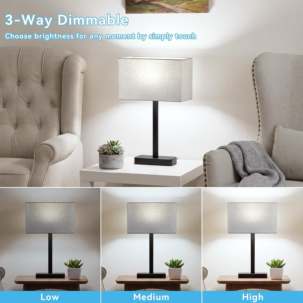 touch lamps for nightstand set of 2, lamp, close-up detail