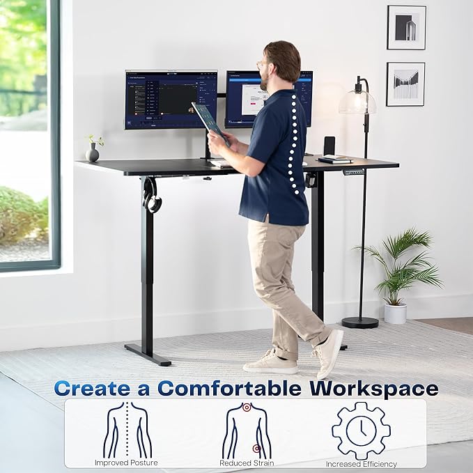 VIVO Electric 71 x 36 in Standing Desk, Memory Height Adjustment, 1B Series - Image 4