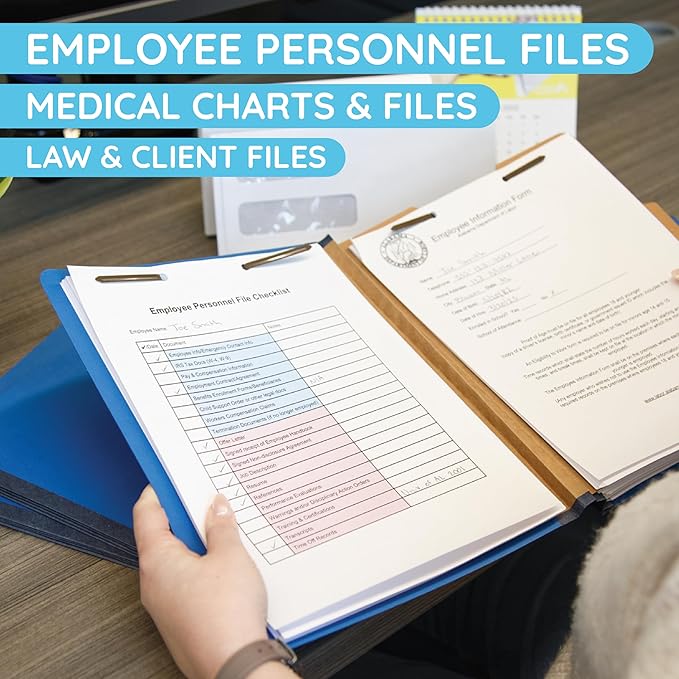 10 Blue Classification Folders - Image 5