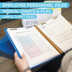 10 Blue Classification Folders - Image 5