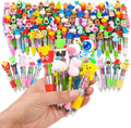 LiYiQ 100 PCS Multicolor Pen in One Fun 4-in-1 Cute Pens Bulk Kawaii Cool