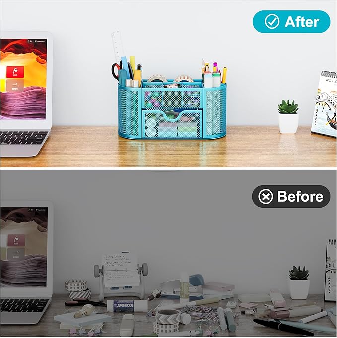 EasyPAG Mesh Pen Holder Desk Organizer - Image 5