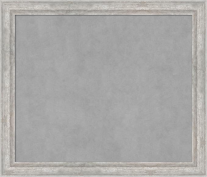 Amanti Art Silver Framed Magnetic Board 23x27 Medium Vision Board by AmantiArt