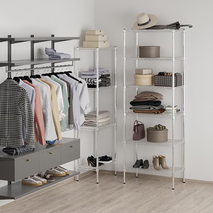 Regal Altair 18" Deep x 30" Wide x 86" Height Wire Shelving Kit | 6-Tier | NSF - Image 2