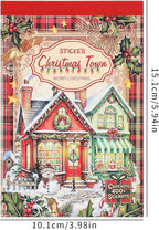 400+ Christmas Waterproof Vinyl Sticker Book, Cute Christmas Aesthetic Stickers for Kids, Funny Stickers for Adults, Holiday Planner Stickers for Journaling, Scrapbooking, Santa Snowman Reindeer Gifts