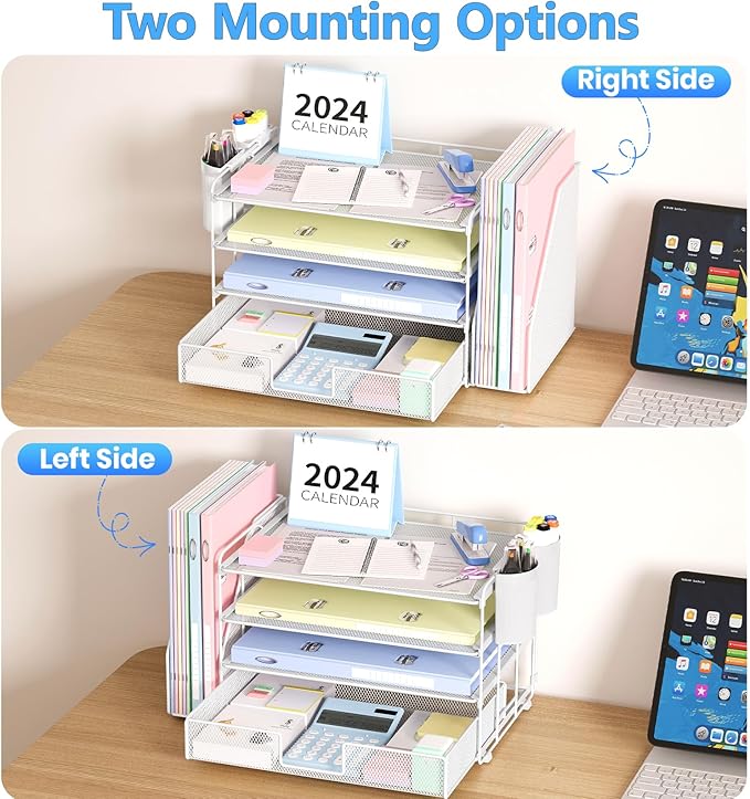 OPNICE Desk Organizer, 4-Tier Desktop File Organizer - Image 7