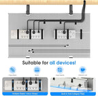 KIGJU Under Desk Cable Management Tray, 30-inch No-Drill Cord Organizer - Image 4