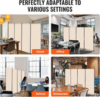 VEVOR Room Divider, 4 Panel Room Divider, Folding Privacy Screen and Portable - Image 6
