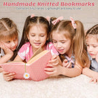 Crochet Bookmarks for Women & Book Lovers, Cute Flower Page Markers for - Image 4