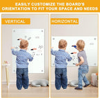 H-Qprobd Glass Whiteboard 36"x24" Magnetic Dry Erase White Board - Image 4
