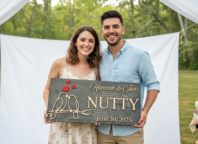 Custom Family Name Sign | Personalized Wooden Wedding Gift | Rustic Last Name - Image 3