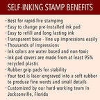 The Duncans Personalized Self-Inking Address Stamp | Envelope Return Address - Image 7