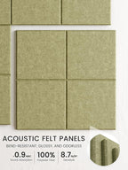 Bumusty Large Felt Bulletin Board 48" x 36" Cork Board Alternative-12 Pack - Image 3