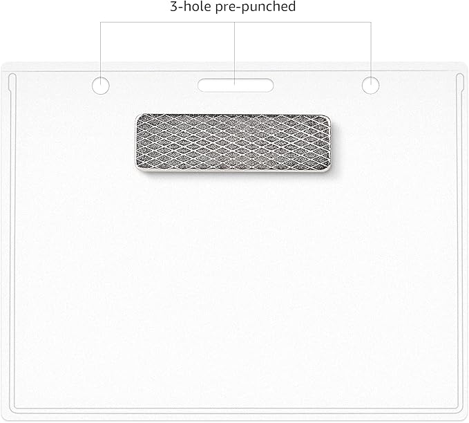 Amazon Basics Horizontal Magnetic Name Badge Holder - Image 6