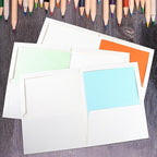 Yeaqee 200 Pack 2 Pockets Glossy Laminated Paper Folder First Day of School - Image 5