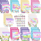 TaoBary 160 Pcs Stationery Paper Set 50 Double Sided Stationery Papers by TaoBary