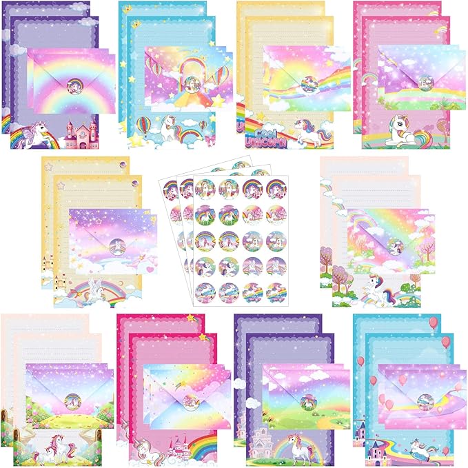 TaoBary 160 Pcs Stationery Paper Set 50 Double Sided Stationery Papers by TaoBary
