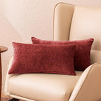 Amazon Basics Chenille Throw Pillow Covers, Home Decor Lumbar Cushion Cover - Image 2