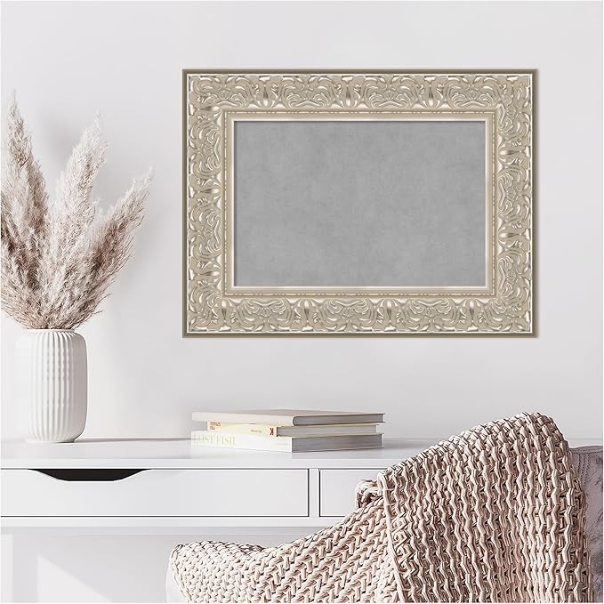 Amanti Art Silver Framed Magnetic Board 19x25 Small Vision Board - Image 7