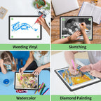 phylosal rechargeable a4 light pad with carry bag, view 9
