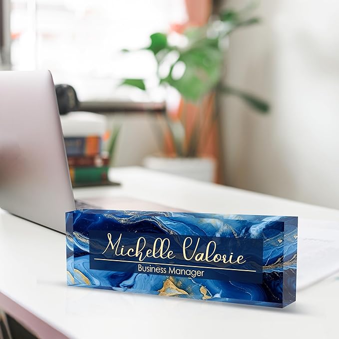 Personalized Name Plate for Desk, Custom Desk Name Plate, Acrylic Name Plate - Image 4