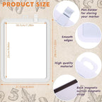 Outus 10 Pcs Dry Erase Mini White Boards Bulk 8.5 x 11'' Small Magnetic - Image 2