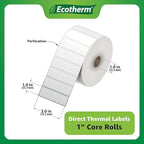 3" x 1" Thermal Labels | 6 Rolls | 15000 Labels | fits Zebra, Offnova Thermal - Image 3