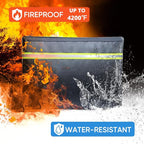 Fireproof Document Bag – 3 Pack Fireproof & Water- proof Document Organizer | - Image 6