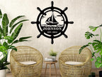 Coastal Metal Boat Anchor Sign, Metal Wall Art Decor, Nautical Outdoor Indoor - Image 2