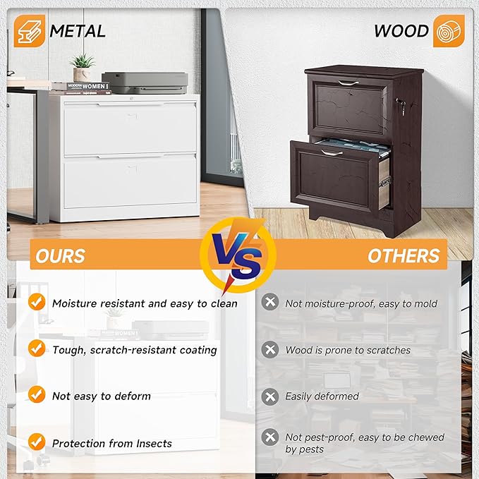 Bestoo 2-Drawer Lateral File Cabinet - Image 5