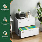 Letaya 2 Drawer Metal Filing Organization Office Cabinets - Image 6