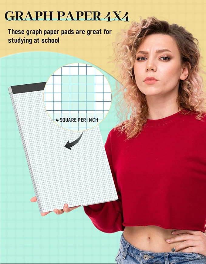 2 Pack Graph Paper Pad 11x17 for Blueprint Drawings, Engineering Drawing - Image 3