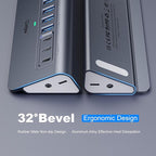 YH6AC Powered USB Hub 10Gbps, intpw 9-Port USB Splitter - Image 5