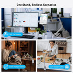 AboveTEK 2-in-1 iPad Stand for Desk, Aluminum iPad Holder Arm - Image 7