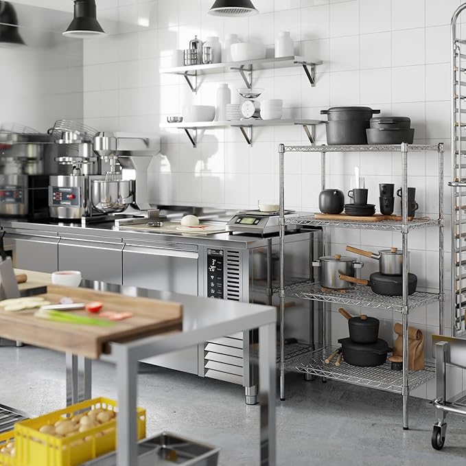 Regal Altair 18" Deep x 30" Wide x 54" Height Wire Shelving Kit | 4-Tier | NSF - Image 5